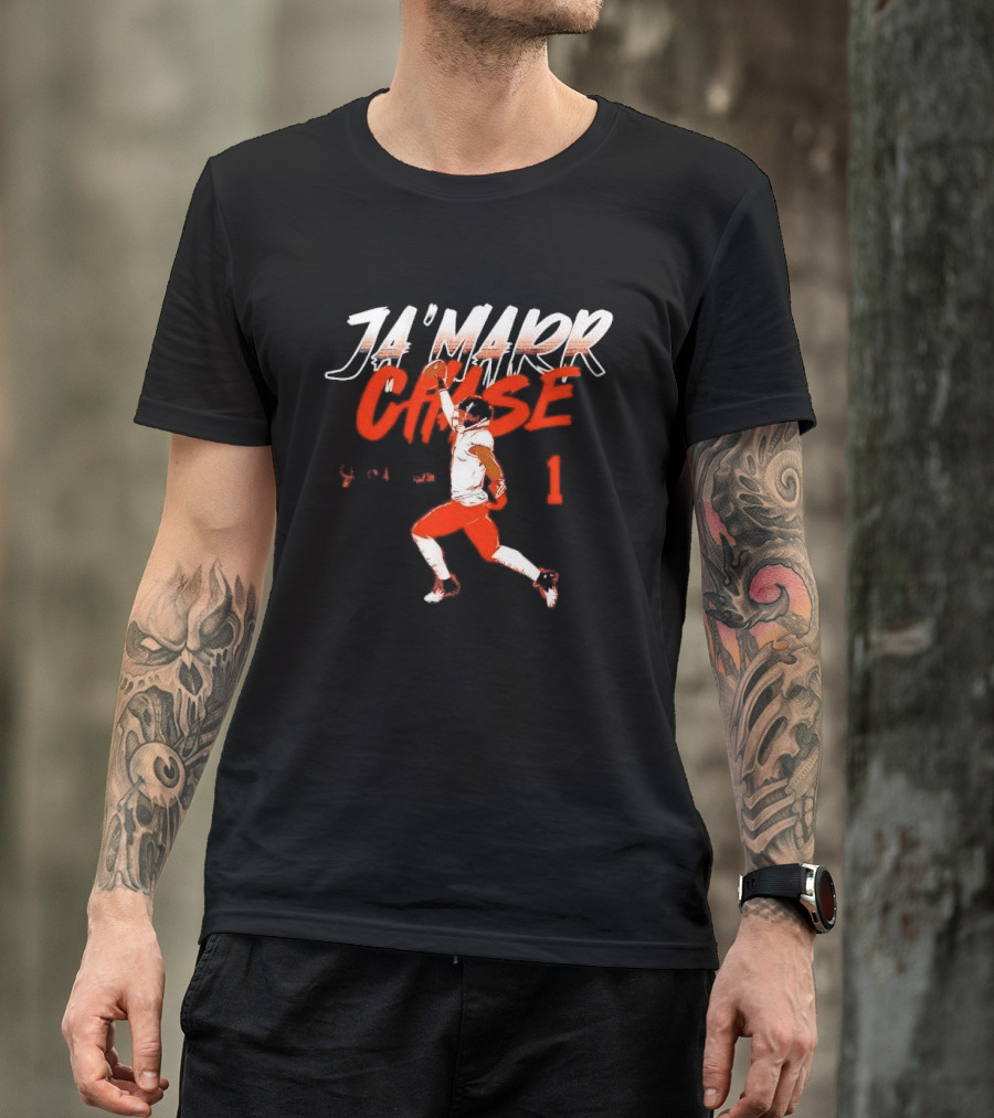 Cincinnati Bengals Ja'Marr Chase One Handed Catch 1 Receiver T-Shirt