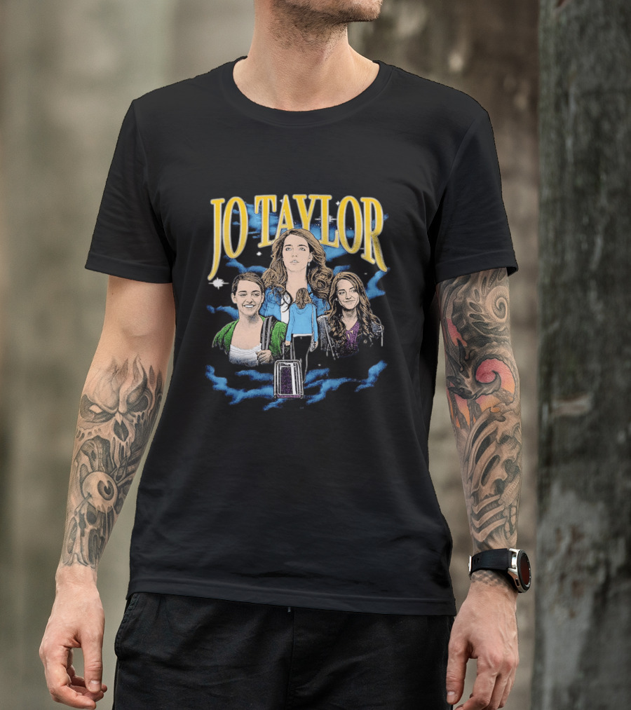 Jo Taylor Collage With Scenes And Luggage T-Shirt