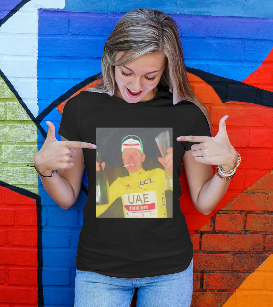 UAE Emirates LCL Tour De France Winner Celebrating T-Shirt