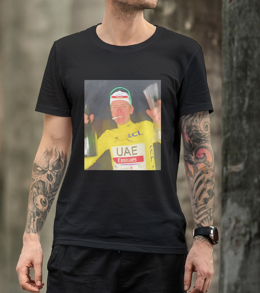 UAE Emirates LCL Tour De France Winner Celebrating T-Shirt