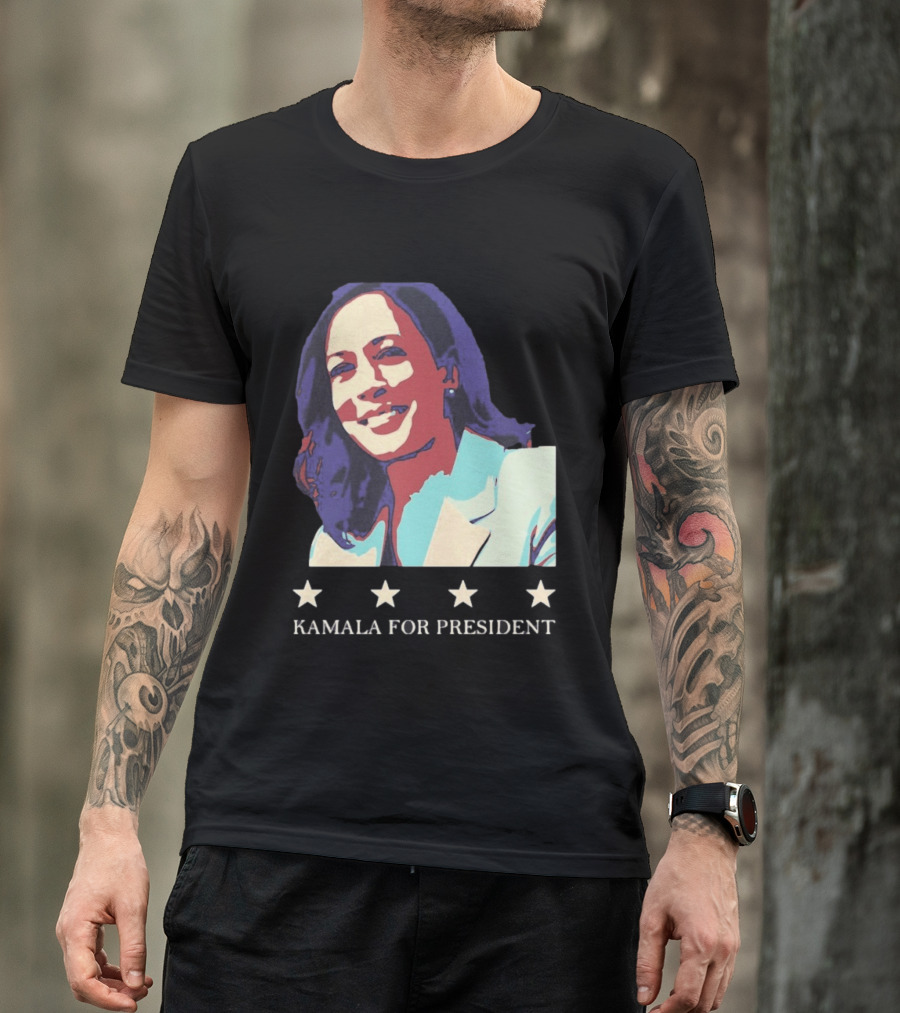 Kamala For President Pop Political Four Star T-Shirt