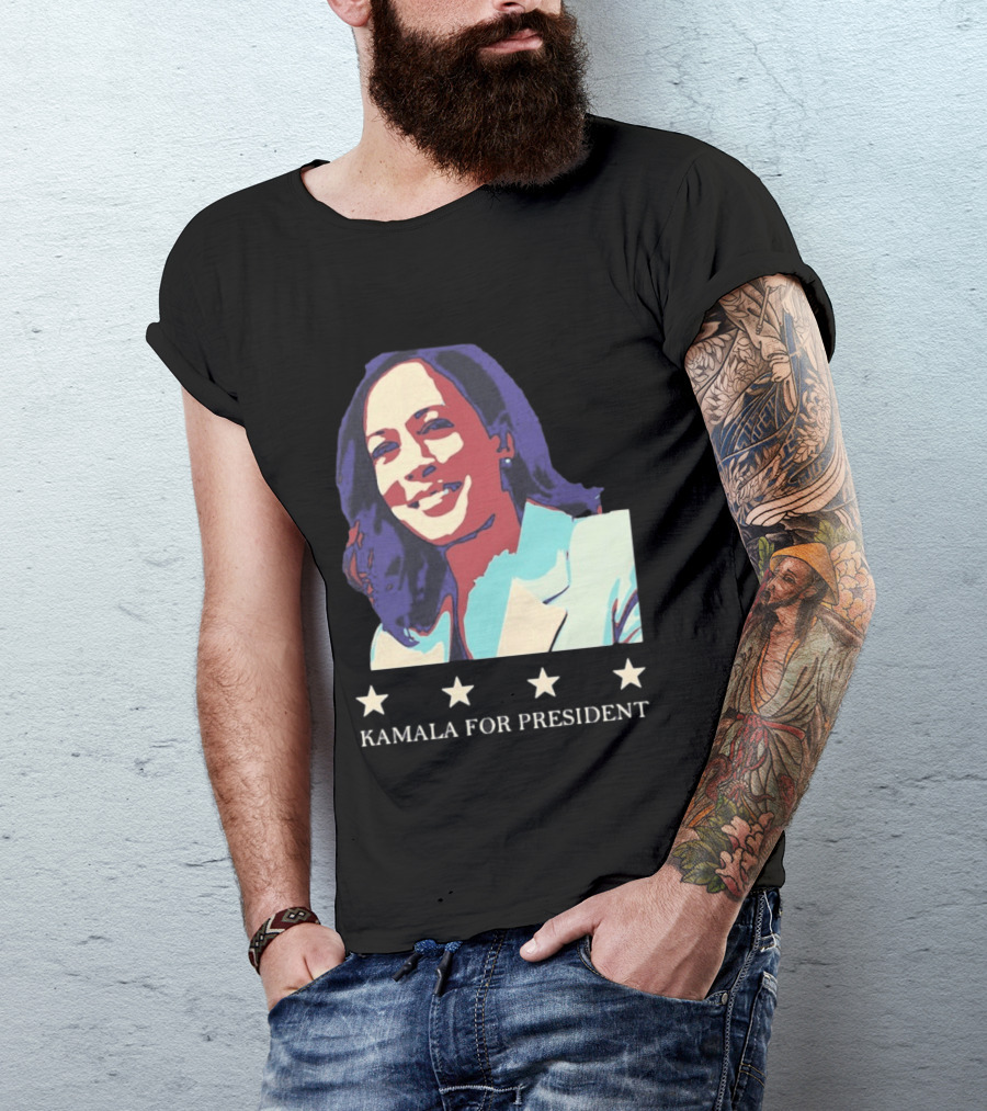 Kamala For President Pop Political Four Star T-Shirt