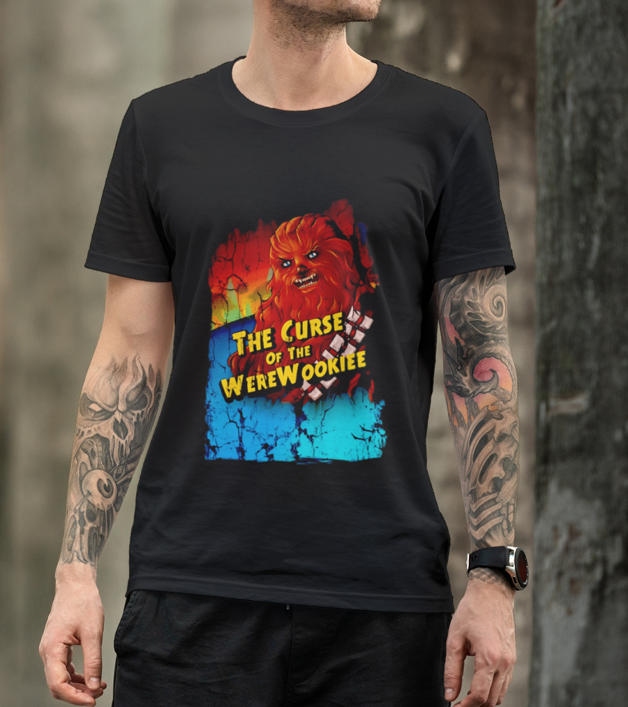 The Curse Of The WereWookiee Retro Horror Monster Mashup T-Shirt