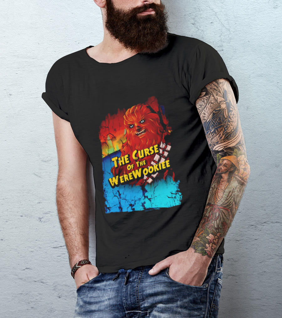 The Curse Of The WereWookiee Retro Horror Monster Mashup T-Shirt
