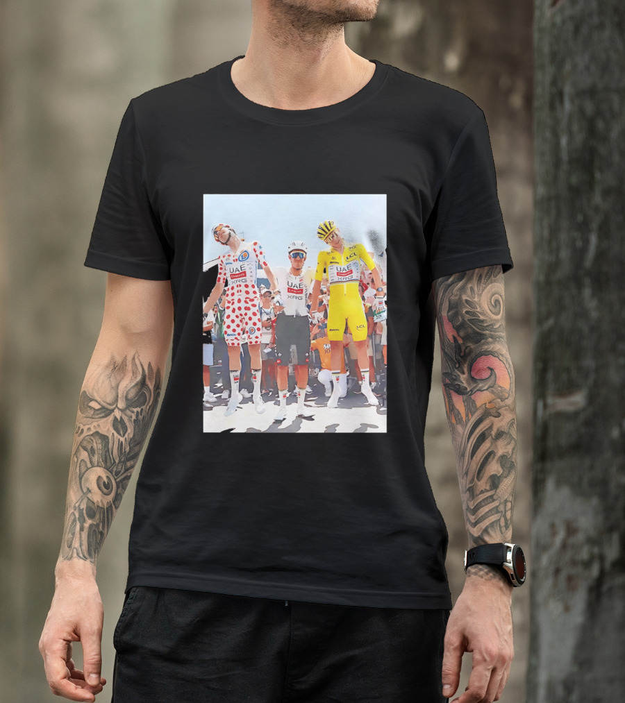 UAE Team Emirates XRG Sponsors Tour De France Cycling Jerseys T-Shirt