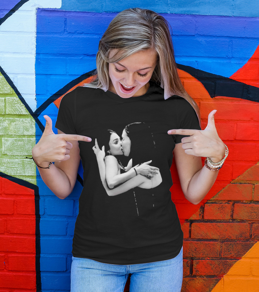 Nikita Rawal Viral Kiss Romantic Embrace T-Shirt