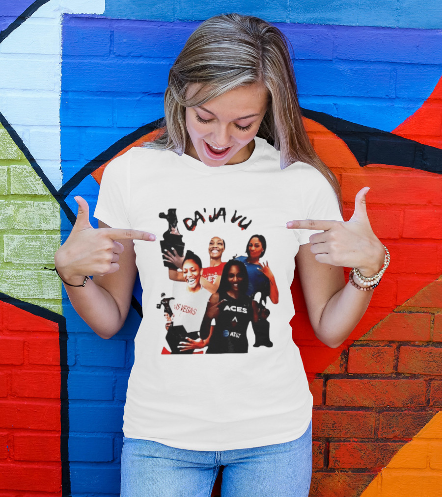 Aja Wilson DA'JA Vu Las Vegas Aces 4X MVP WNBA Legend T-Shirt