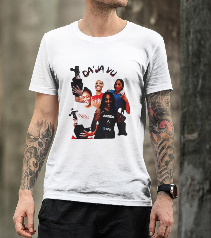 Aja Wilson DA'JA Vu Las Vegas Aces 4X MVP WNBA Legend T-Shirt