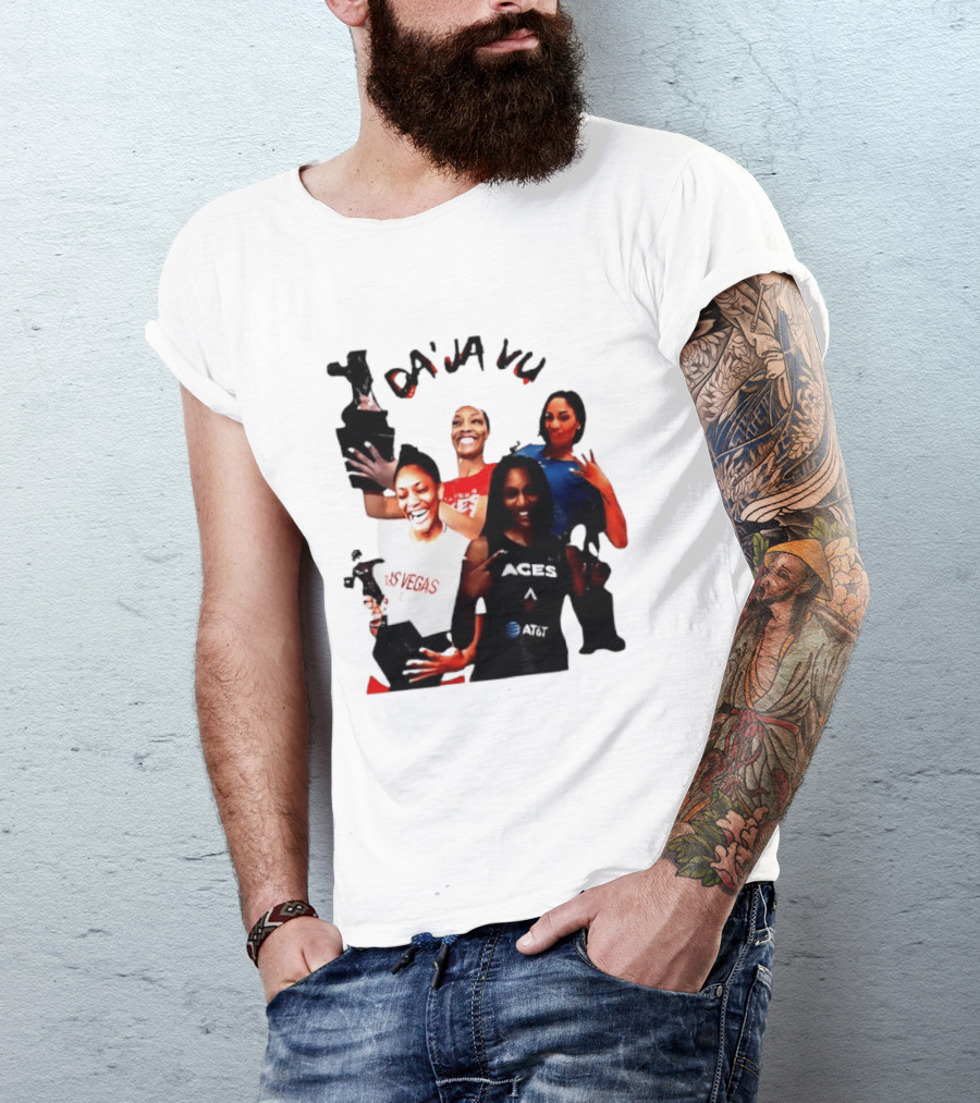 Aja Wilson DA'JA Vu Las Vegas Aces 4X MVP WNBA Legend T-Shirt