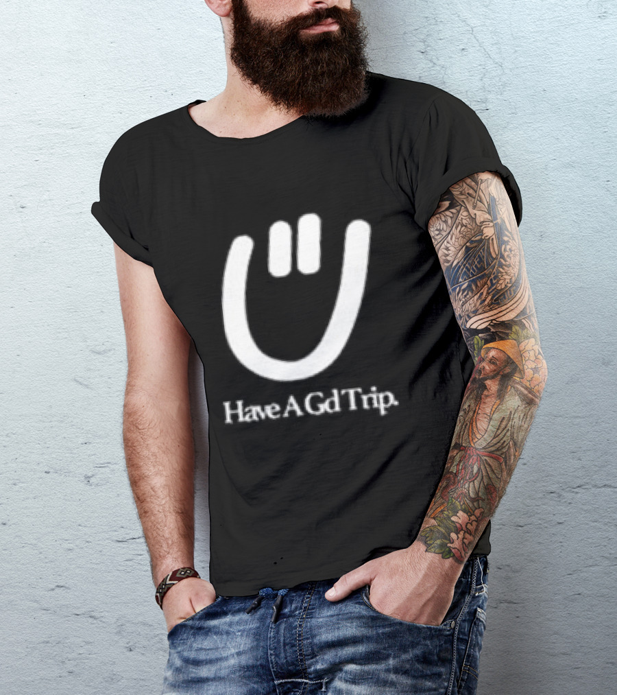 Have A Gd Trip Lemons Washed Smiley Face T-Shirt