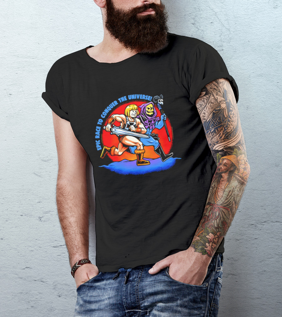 He Man And Skeletor Race To Conquer The Universe Masters Of The Universe T-Shirt