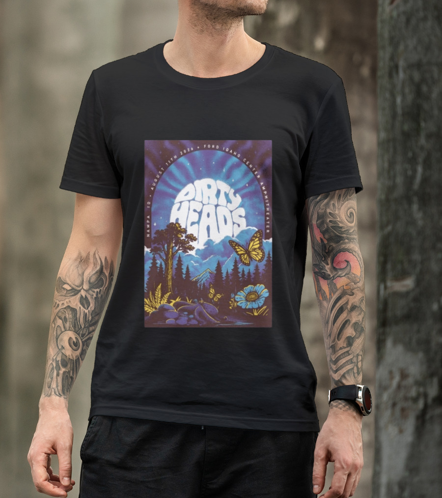 Dirty Heads August 11 2026 Nampa ID Ford Idaho Center Amphitheater Tour T-Shirt