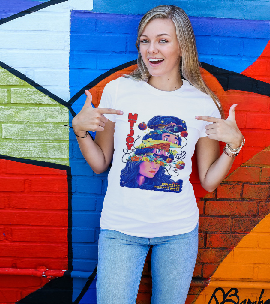 MT. Joy Red Rocks Fiddler's Green Aug 11 2026 Floral Space T-Shirt