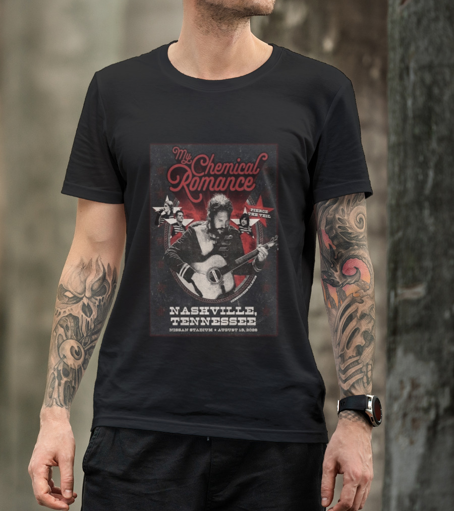 My Chemical Romance Nissan Stadium August 13 2026 Nashville Tennessee Pierce The Veil T-Shirt