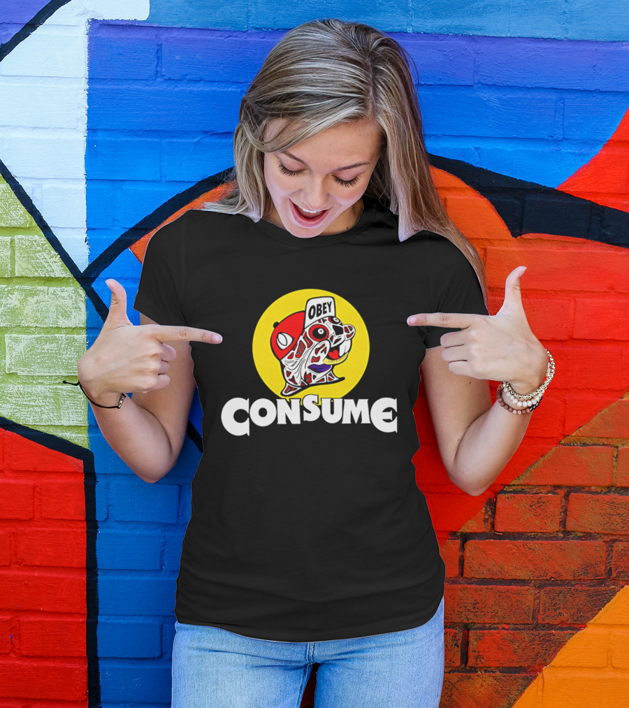 Obey Consume Beaver Streetwear Hip Hop T-Shirt