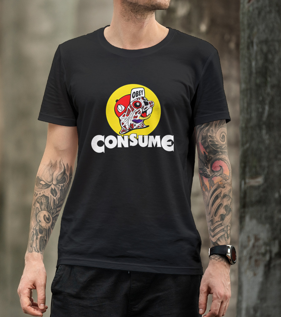 Obey Consume Beaver Streetwear Hip Hop T-Shirt
