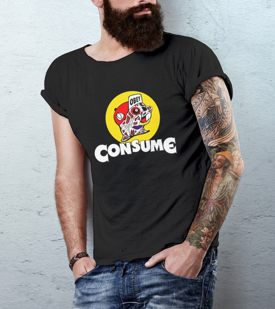 Obey Consume Beaver Streetwear Hip Hop T-Shirt
