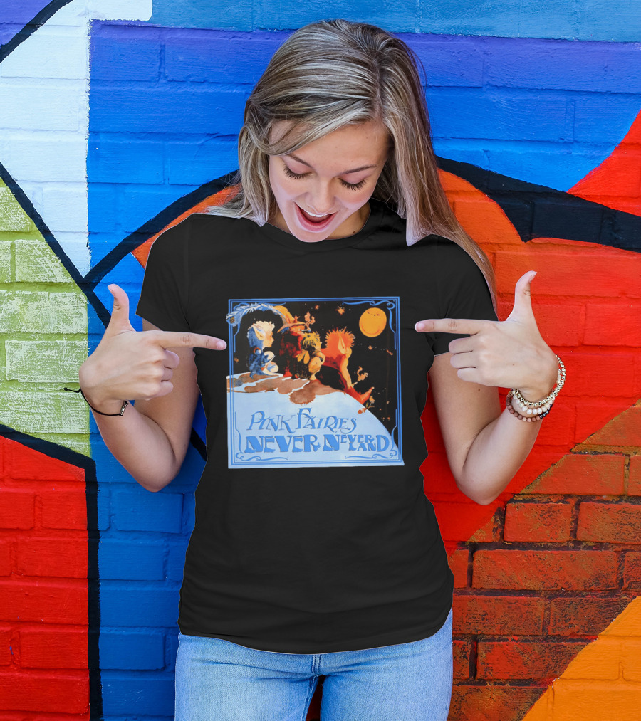 Pink Fairies Never Never Land Vintage Fantasy T-Shirt