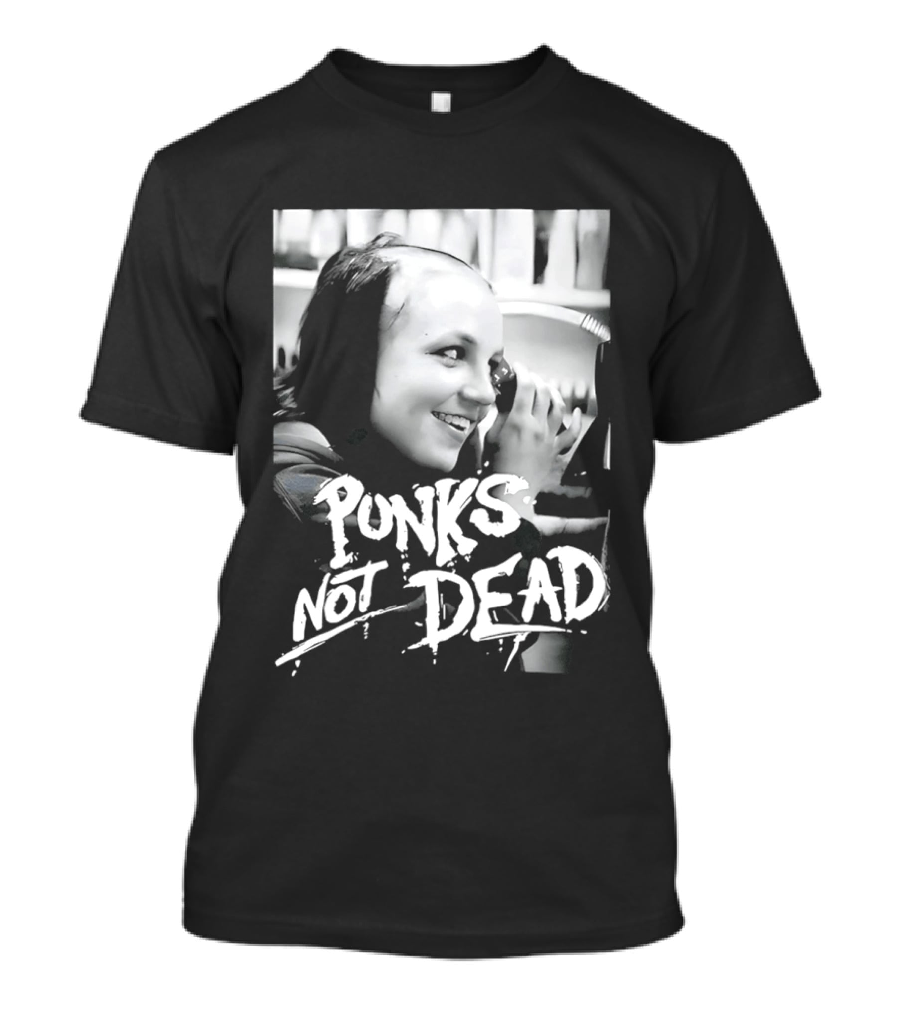 Punks Not Dead Britney Spears Iconic Shaved Look T-Shirt