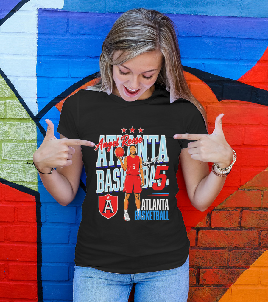 Angel Reese Atlanta Basketball Number 5 T-Shirt