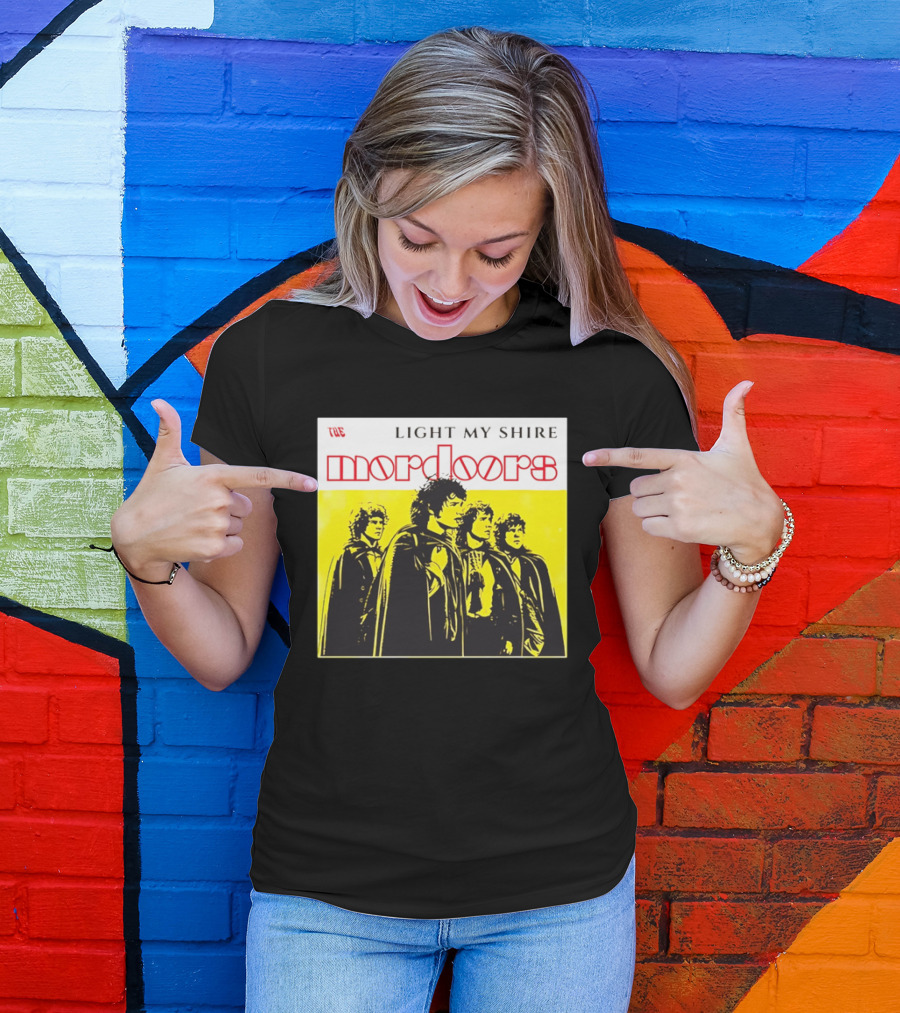 The Light My Shire Mordoors Four Hobbits Cloaks Yellow T-Shirt