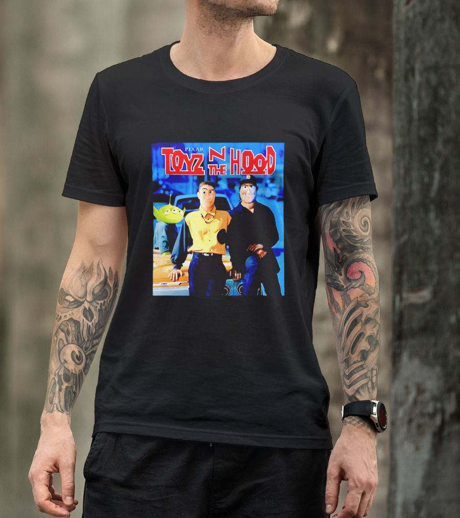Pixar Toyz N The Hood Parody Toy Story Characters T-Shirt