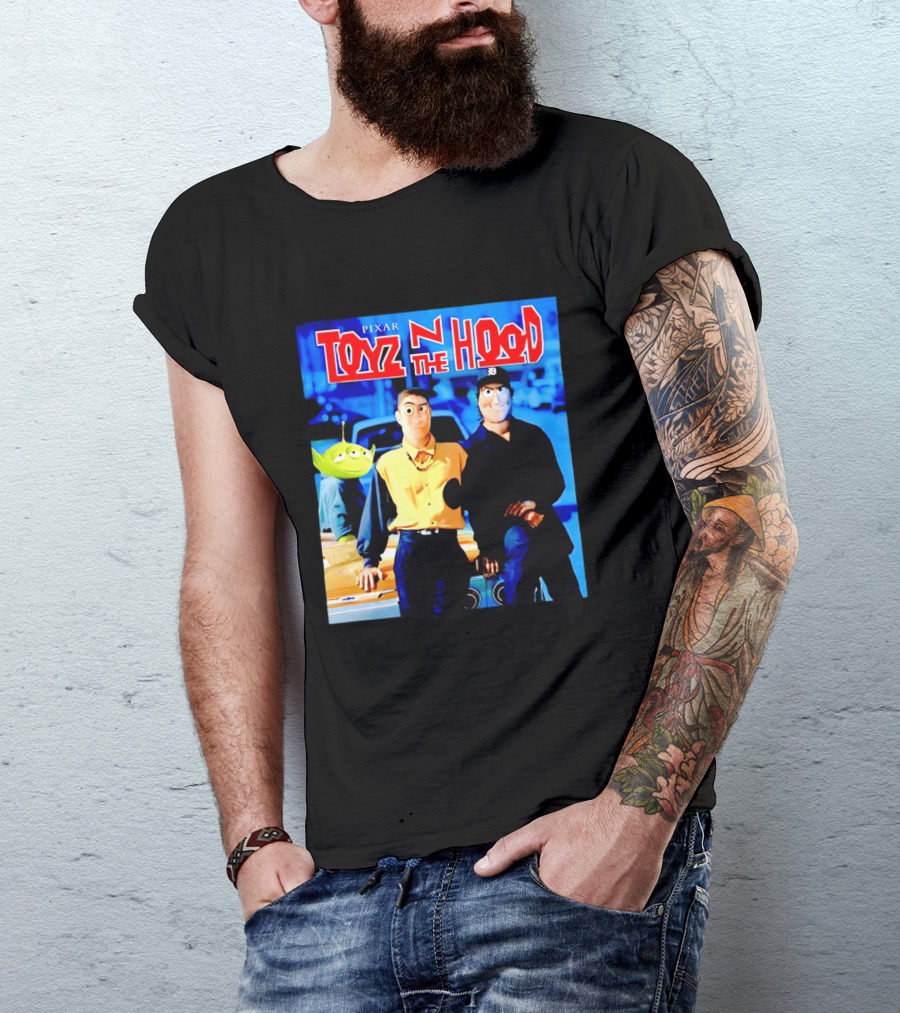 Pixar Toyz N The Hood Parody Toy Story Characters T-Shirt