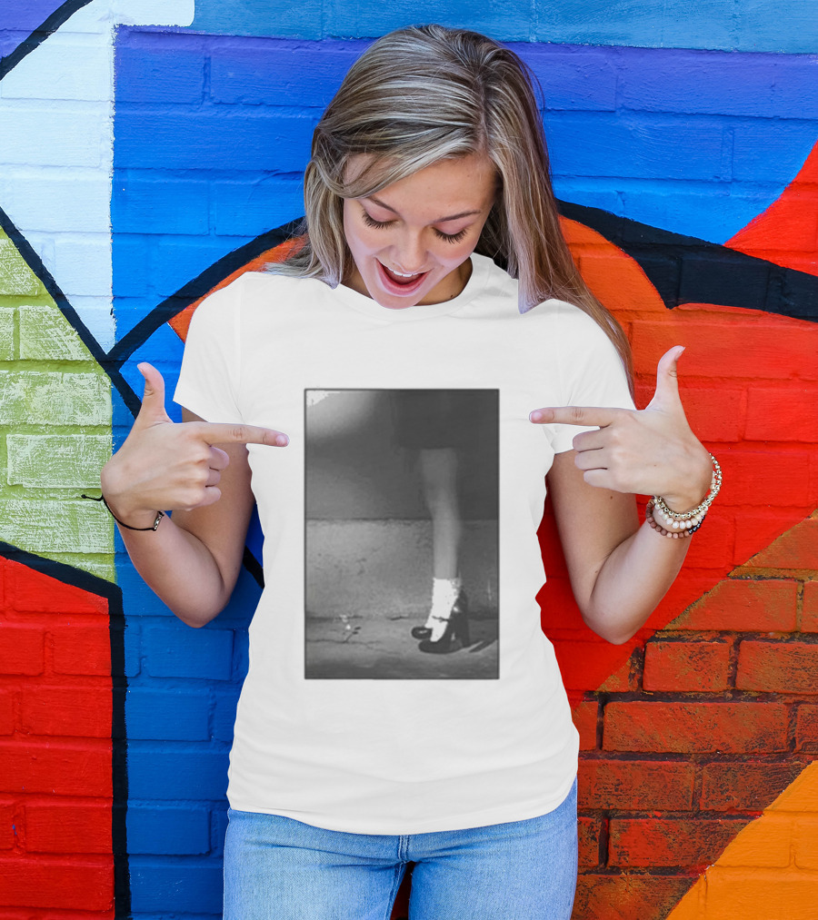 Ariana Grande Petal In The Pavement Vintage Aesthetic Monochrome T-Shirt