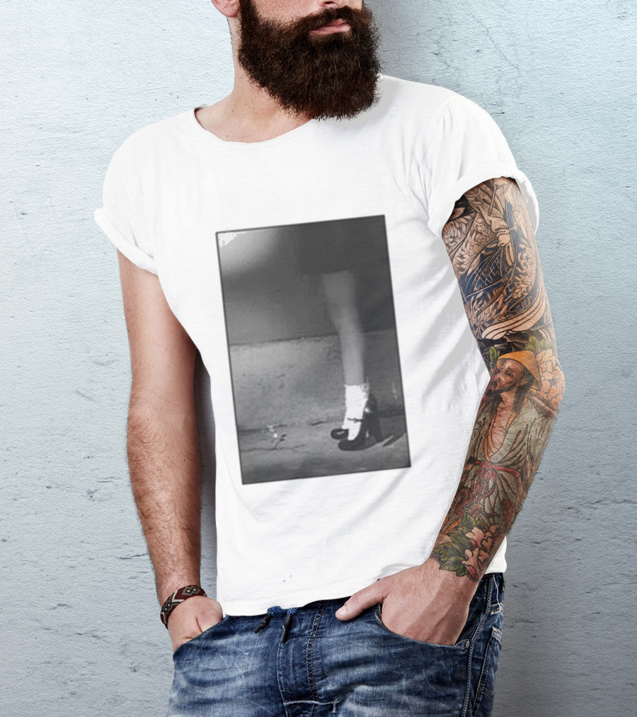 Ariana Grande Petal In The Pavement Vintage Aesthetic Monochrome T-Shirt