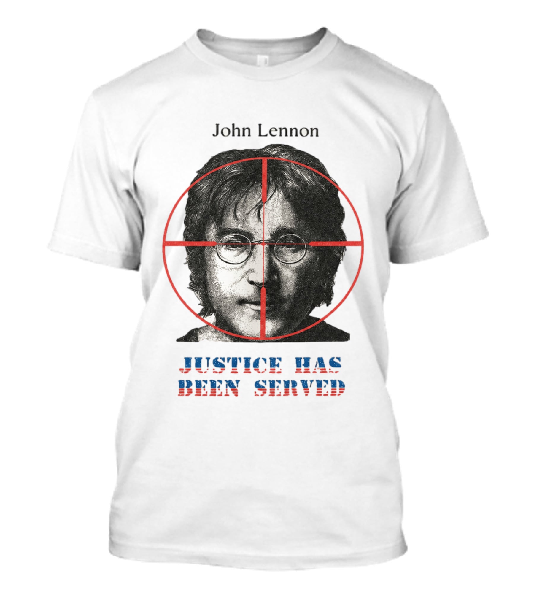 John Lennon Justice Has Been Served Crosshair Target T-Shirt