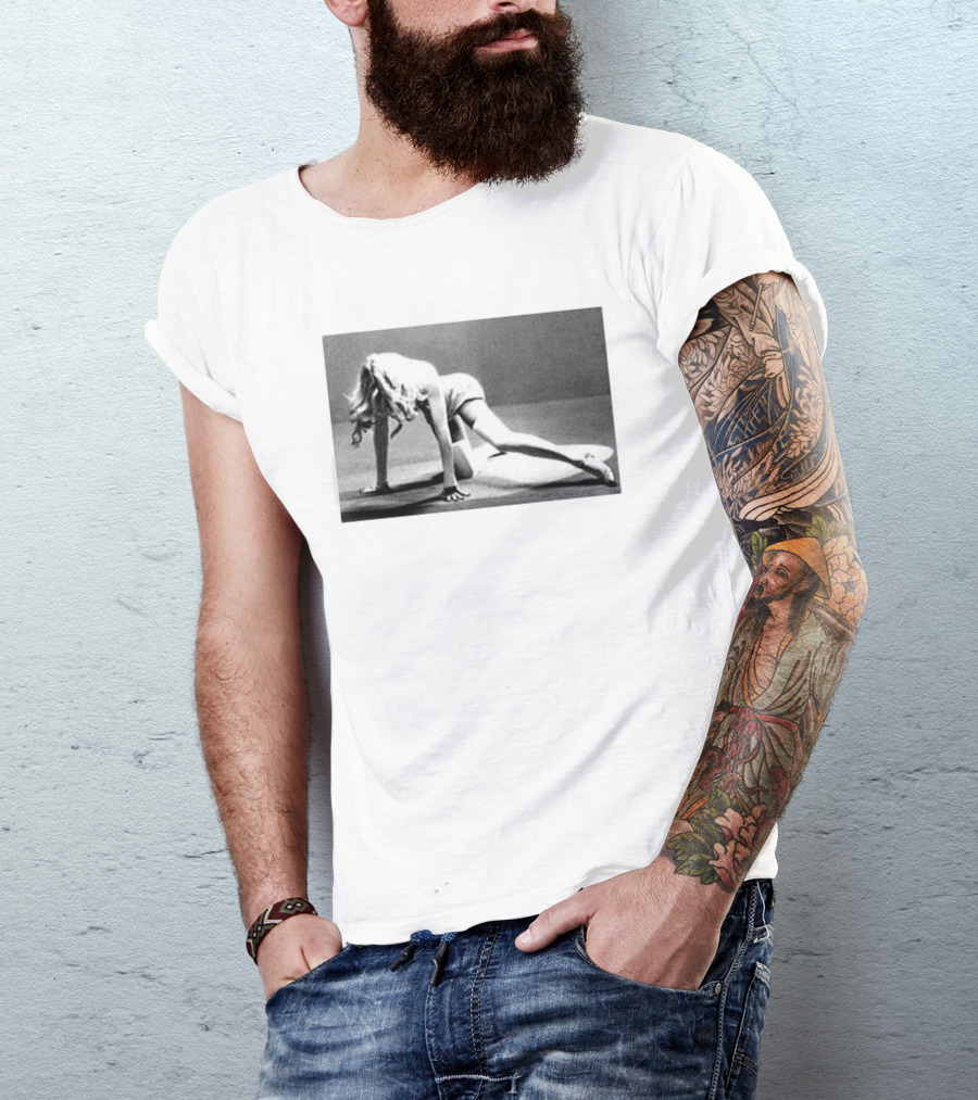 Madonna Confessions II Dance Floor Iconic Pose Black And White T-Shirt