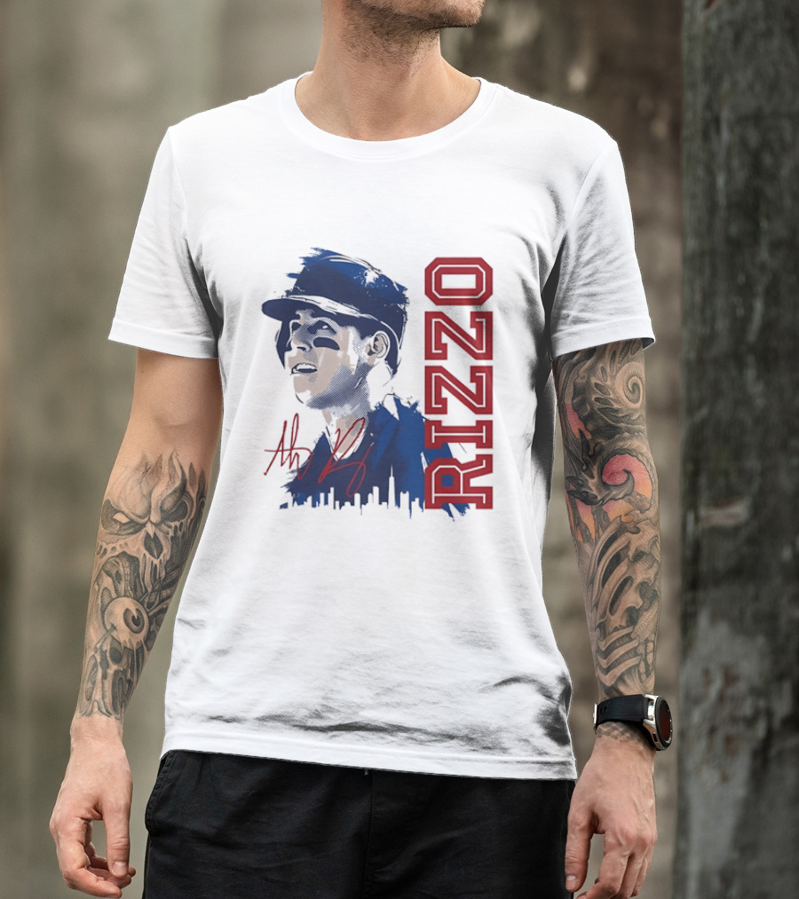 Rizzo Halftone Player Skyline Signatures T-Shirt
