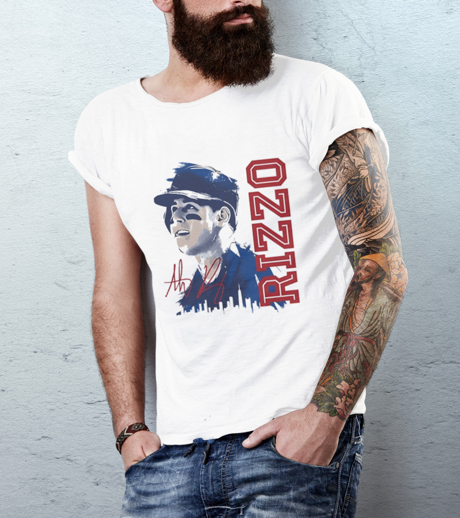Rizzo Halftone Player Skyline Signatures T-Shirt