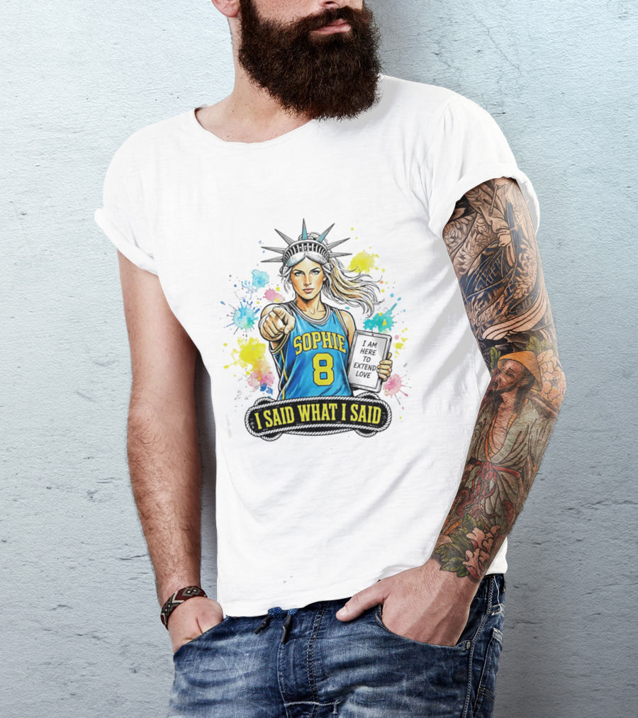 Sophie Cunningham Liberty Number 8 Jersey I Said What I Said Extend Love T-Shirt
