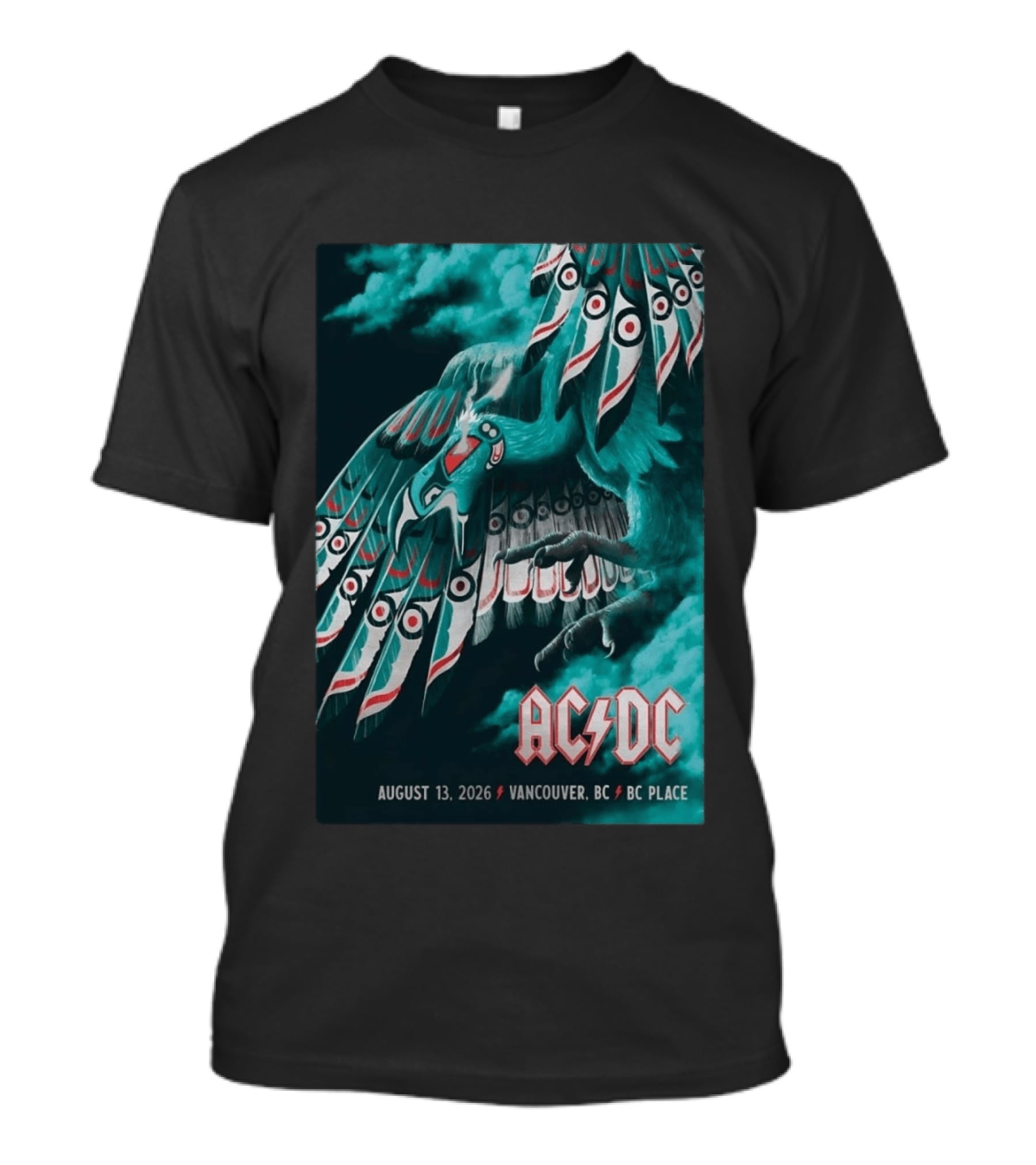 AC DC August 13 2026 Vancouver BC Place T-Shirt