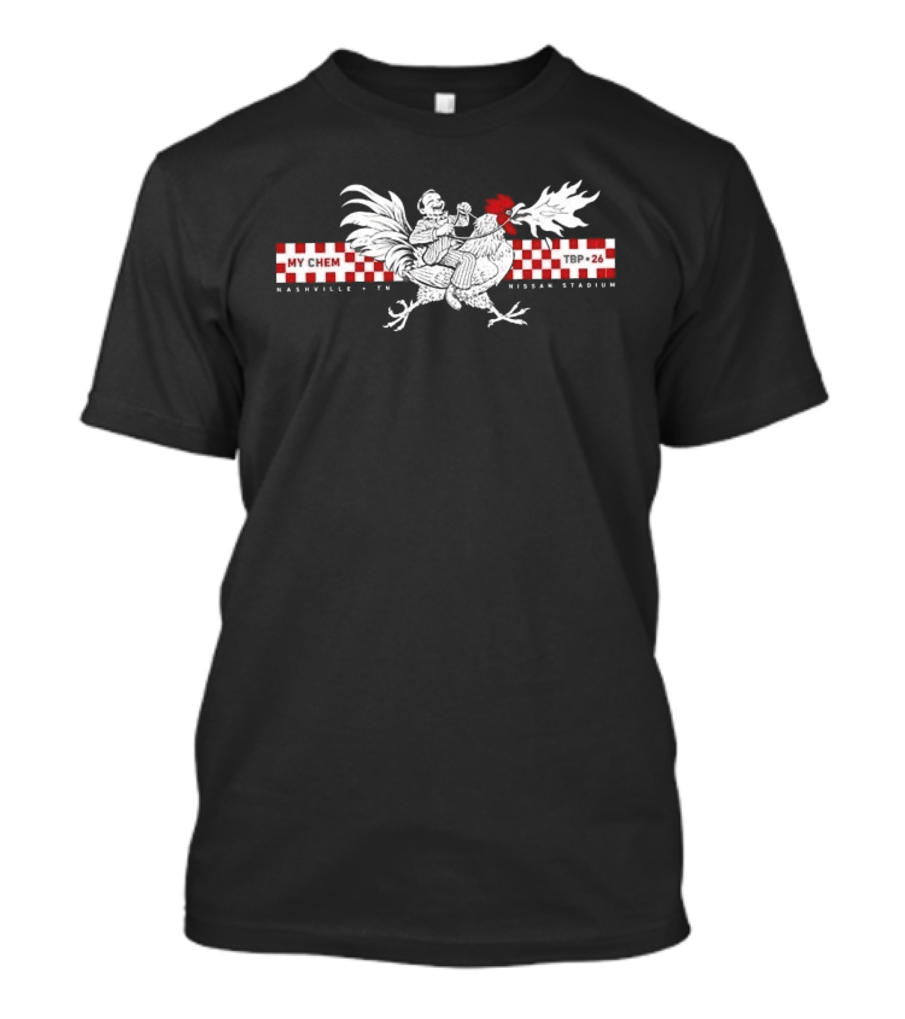My Chemical Romance Nashville 2026 Event Nissan Stadium 13 August Man Riding Rooster T-Shirt