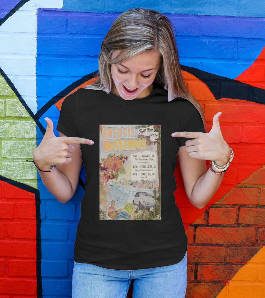 Freddie McClendon Fall Tour 2026 Nashville The Basement Concert T-Shirt