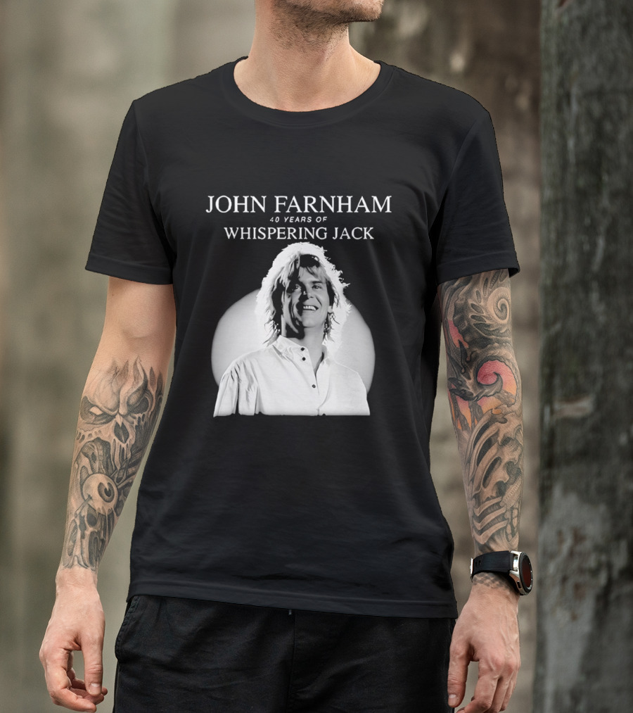 40 Years Of John Farnham Whispering Jack T-Shirt