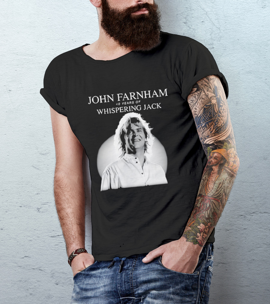 40 Years Of John Farnham Whispering Jack T-Shirt