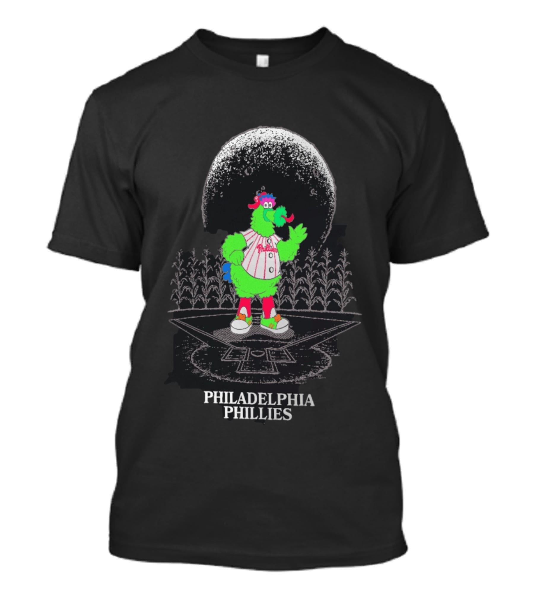 Philadelphia Phillies Field Of Dreams Phanatic Baseball Cornfield Moon T-Shirt