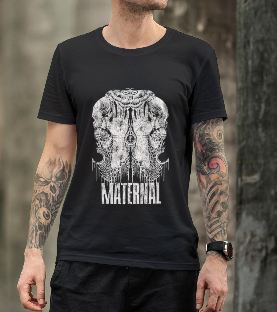 Maternal Disaster Reflecto Skull T-Shirt