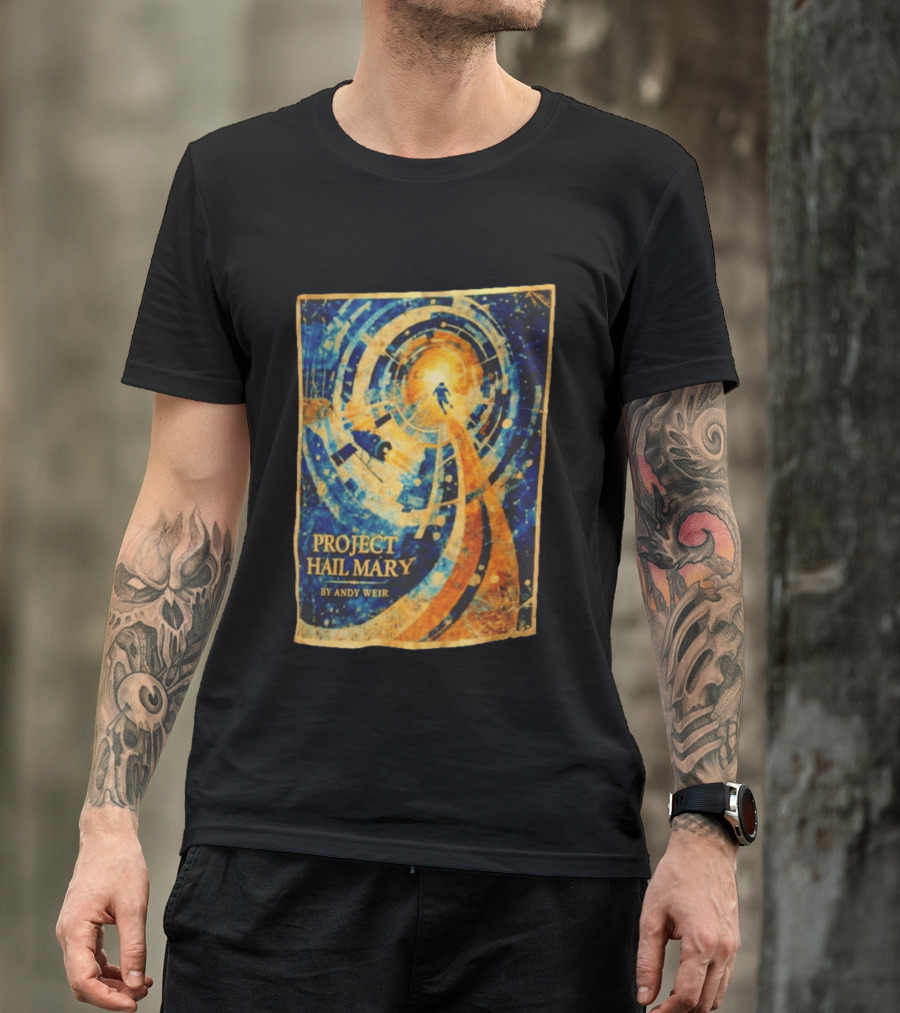Project Hail Mary By Andy Weir Space Adventure T-Shirt