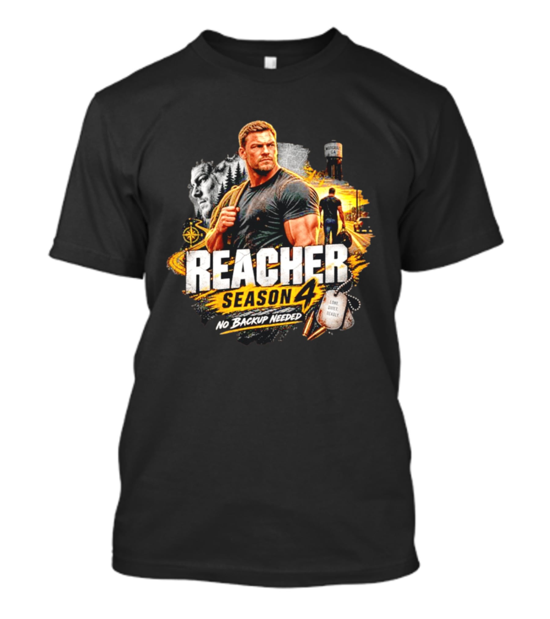 Reacher Season 4 No Backup Needed Morgan GA T-Shirt