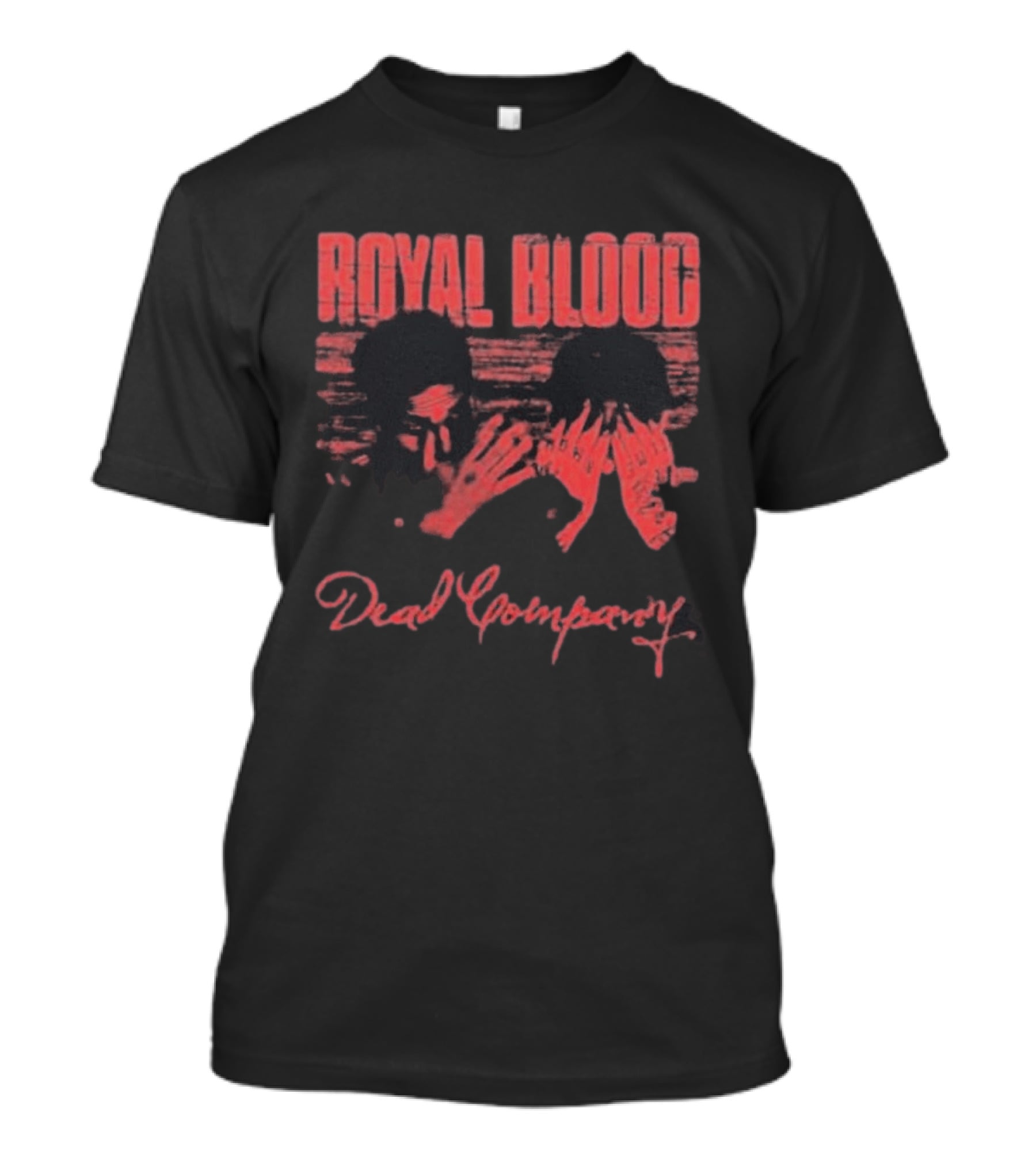 Royal Blood Dead Company Faded Texture Abstract Face T-Shirt