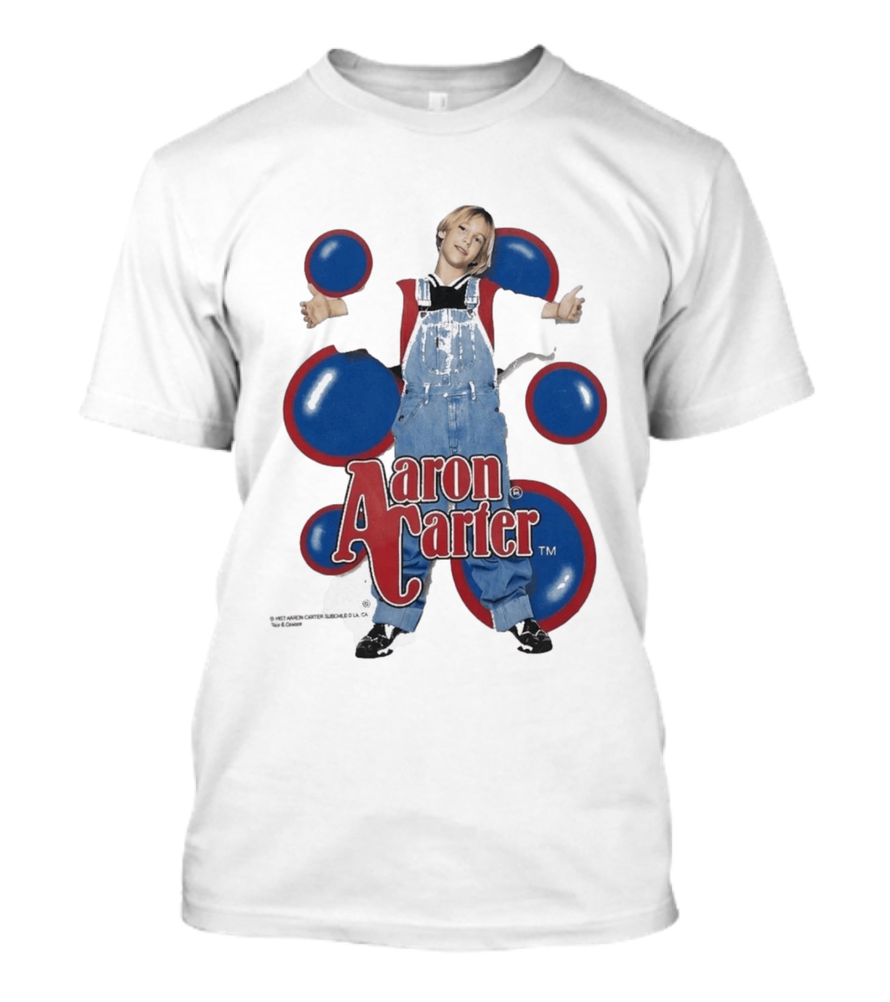 Aaron Carter 90s Overalls Style Pop Music Nostalgia T-Shirt