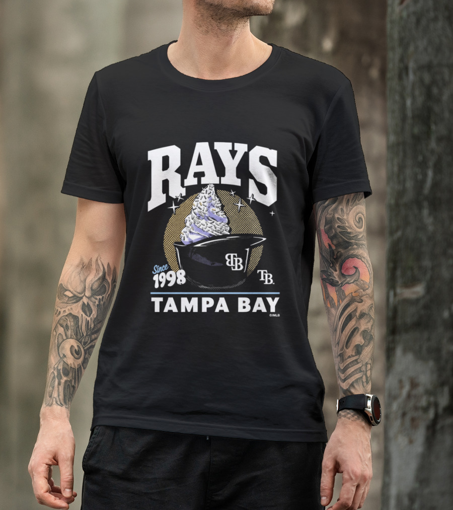 Rays Tampa Bay Since 1998 Ice Cream 2026 TB Cup T-Shirt