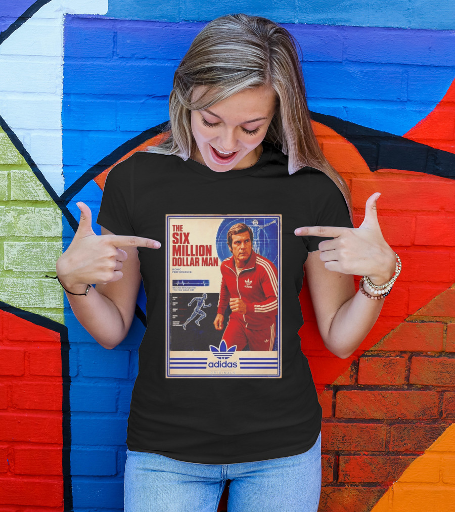 The Six Million Dollar Man Adidas Bionic Performance Originals T-Shirt