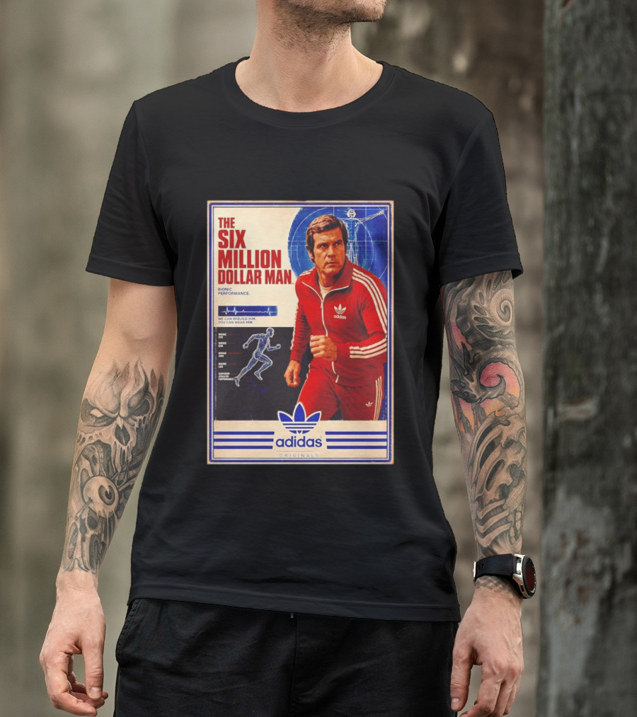The Six Million Dollar Man Adidas Bionic Performance Originals T-Shirt