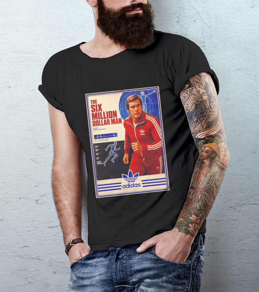 The Six Million Dollar Man Adidas Bionic Performance Originals T-Shirt