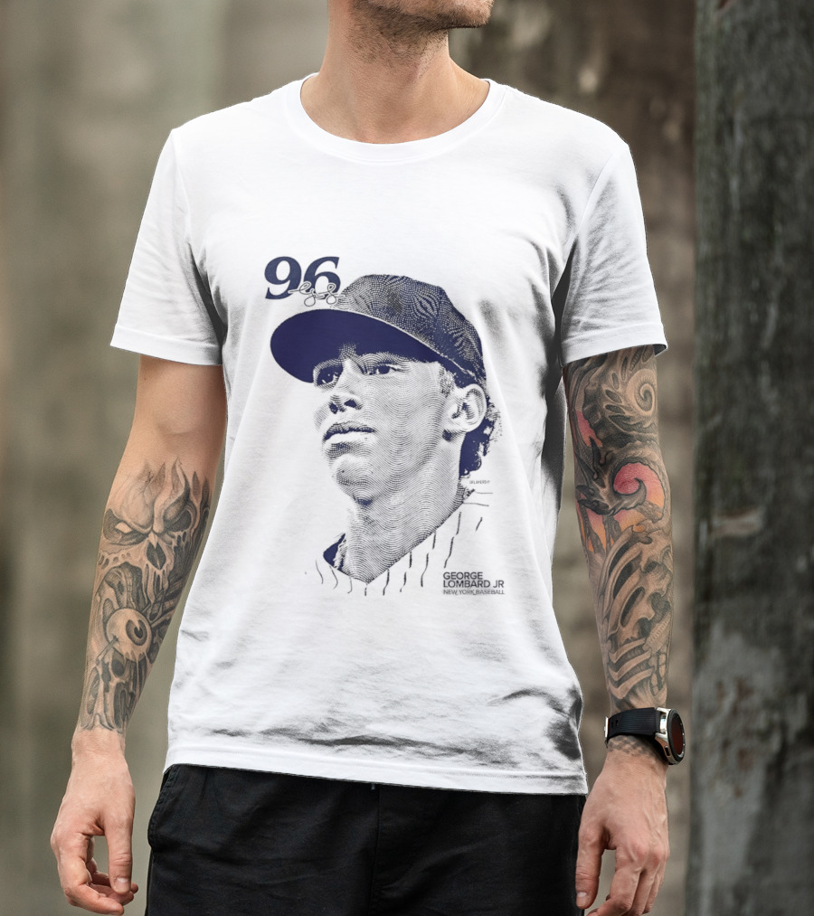 George Lombard Jr. 96 New York Yankees Baseball Lineage Series T-Shirt